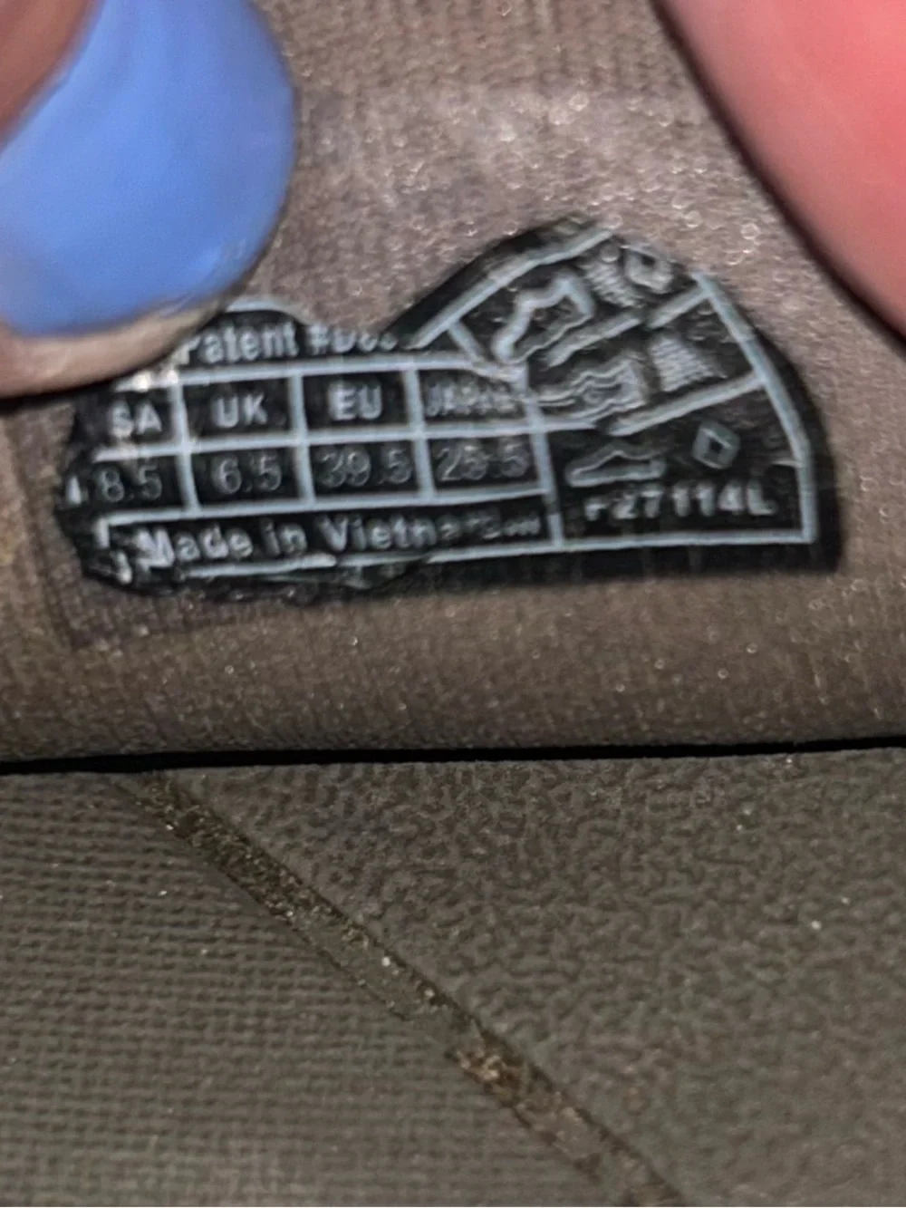 Teva Gray Footbed Slide Sandals with Red Straps